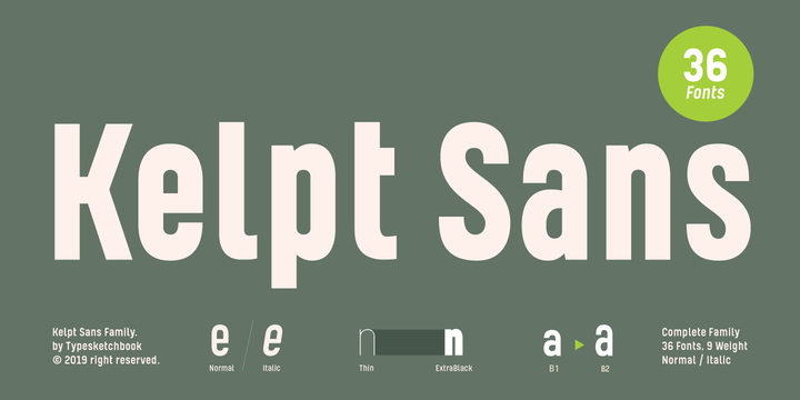 Przykładowa czcionka Kelpt Sans B2 #1